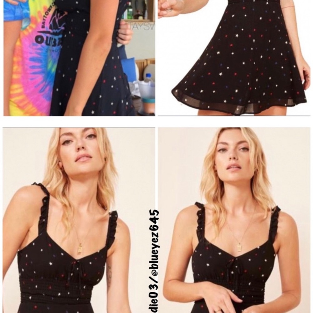 Reformation “Elyse” star-print dress worn by Taylor Swift! Size 2.